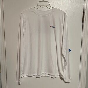 Columbia Women's White Long Sleeve Fishing Shirt